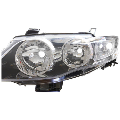 LH+RH Black Headlights Pair for Ford FG Falcon (2008 - 2014)