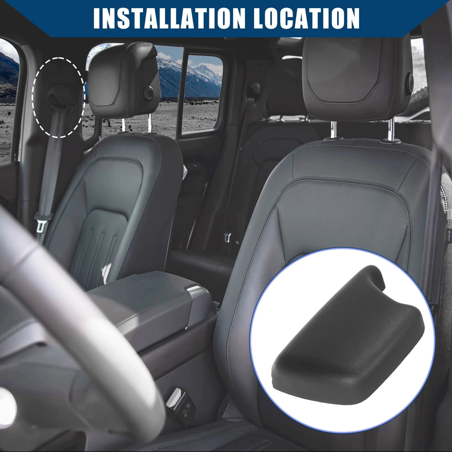 Seat Belt Mount Cover for Jeep Wrangler (2011-2017)