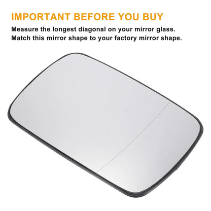 Right Side White Glass Mirror W/ Back Heated for BMW 3 Series E30-E36
