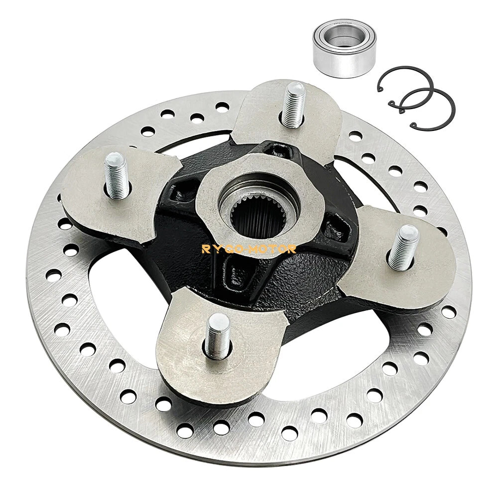 Front/Rear Wheel Hub & Rotor & Bearing Set for Polaris RZR XP 4 1000 (2014–2023)