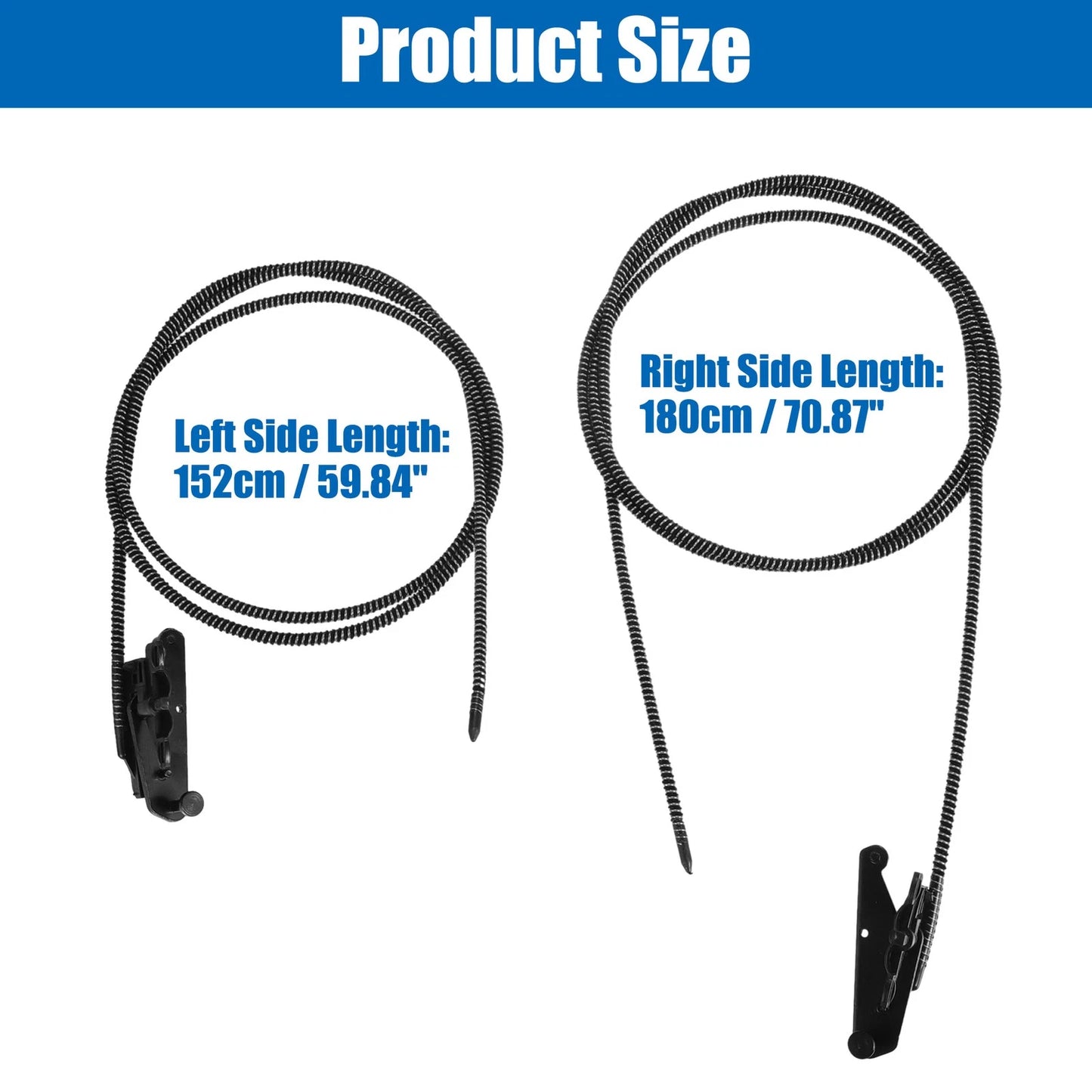 2 x Car Sunroof Frame Glass Cables for Ford F150 F250 F350 F450 (2015-2023)