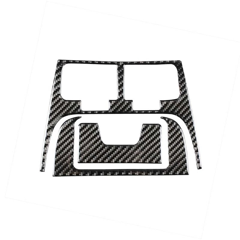 Car Carbon Fiber Rear Seat Air Outlet Vent Cover Trim Fit For Lexus IS 2006-2012