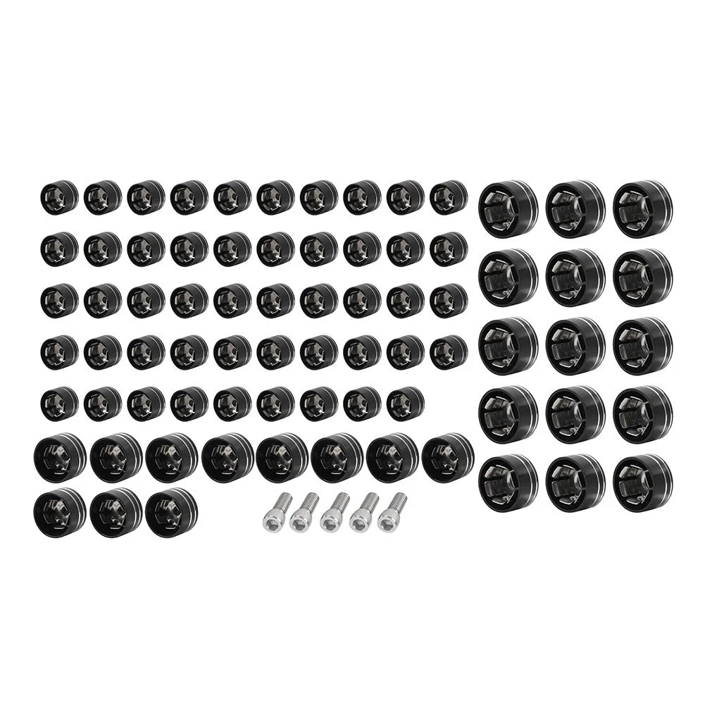 75X CNC Engine Bolt Topper Caps for Harley Touring Road Street Glide (2009-2023)