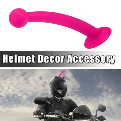 1 x Antenna Shape Roof Ornament for Car Helmets Deep Pink