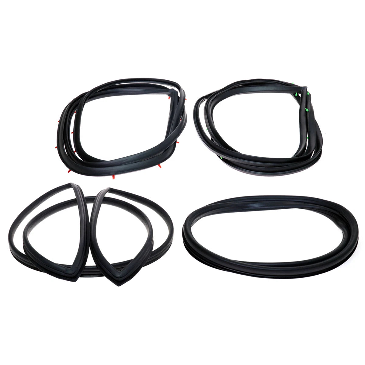 Front Rear Windshield Glass Door Seal Set for Datsun 620 1972-1979