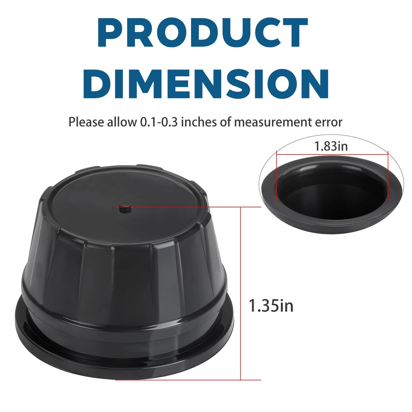 4Pcs Front + Rear Wheel Center Cap for Honda Foreman Rubicon (2003–2015)