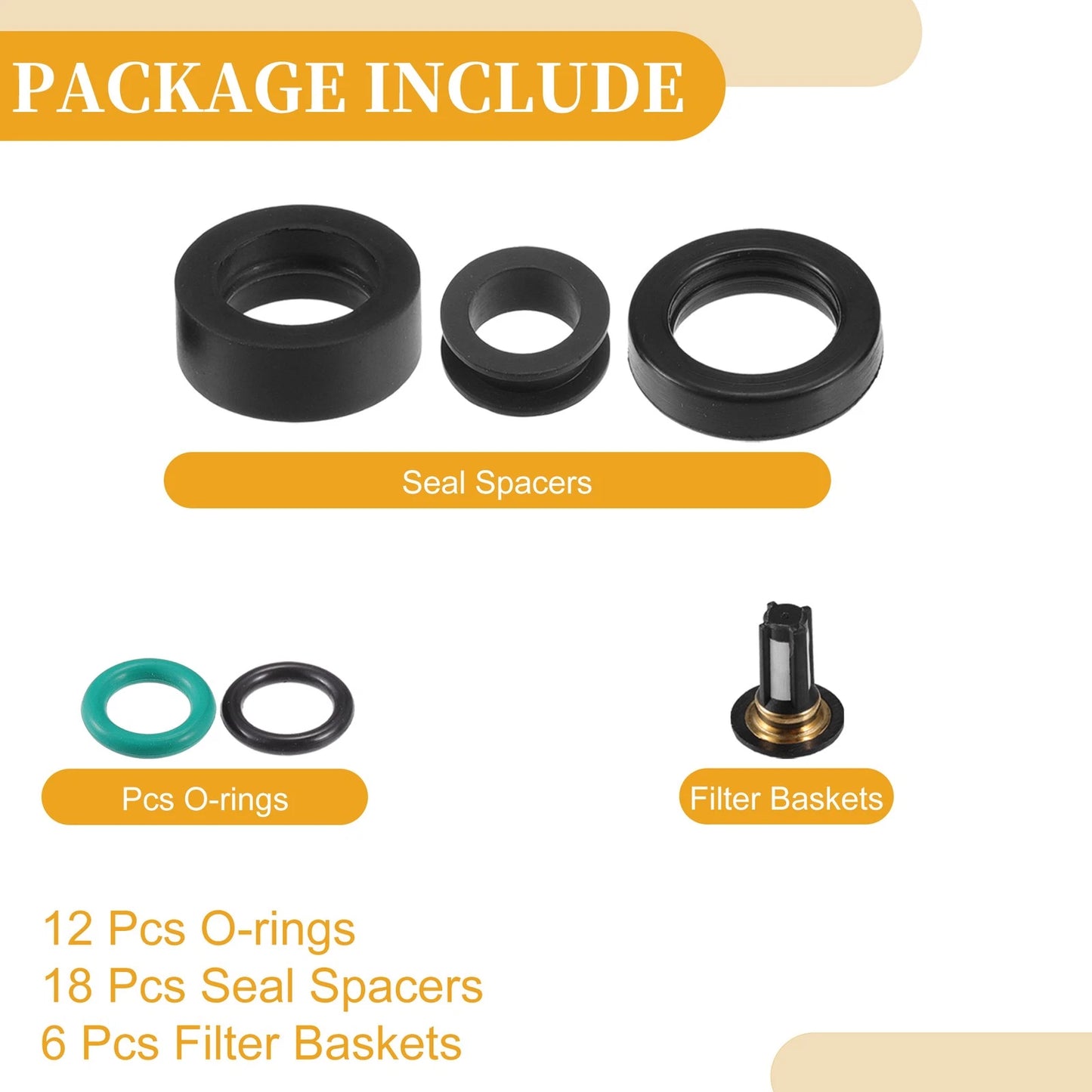 6 x Fuel Injector O Rings for Honda Acura 3.2L (2001-2004)