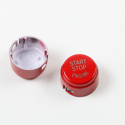 1x Red Start Stop Engine Button Cover for BMW 1/2/3/5 Series X3 X5 X6 (2000-2023)