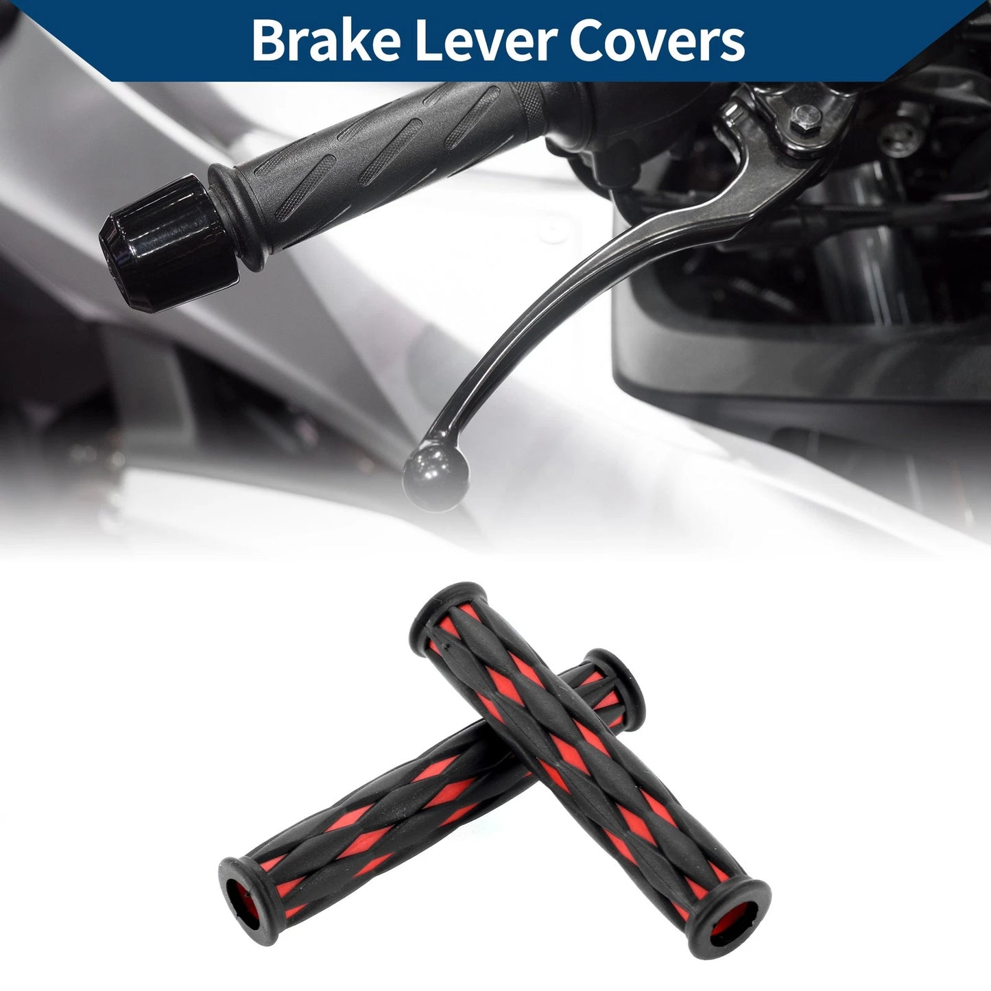 1/2" 12mm 1 Pair Brake Lever Cover Grip Sleeve for Motorcycle