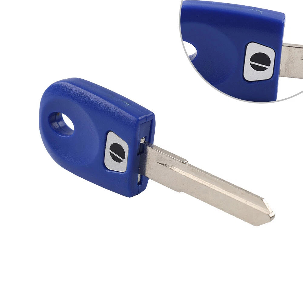 Blue Replacement Uncut Blank Key for Ducati Monster 1200, 939, 797, 821, Hypermotard