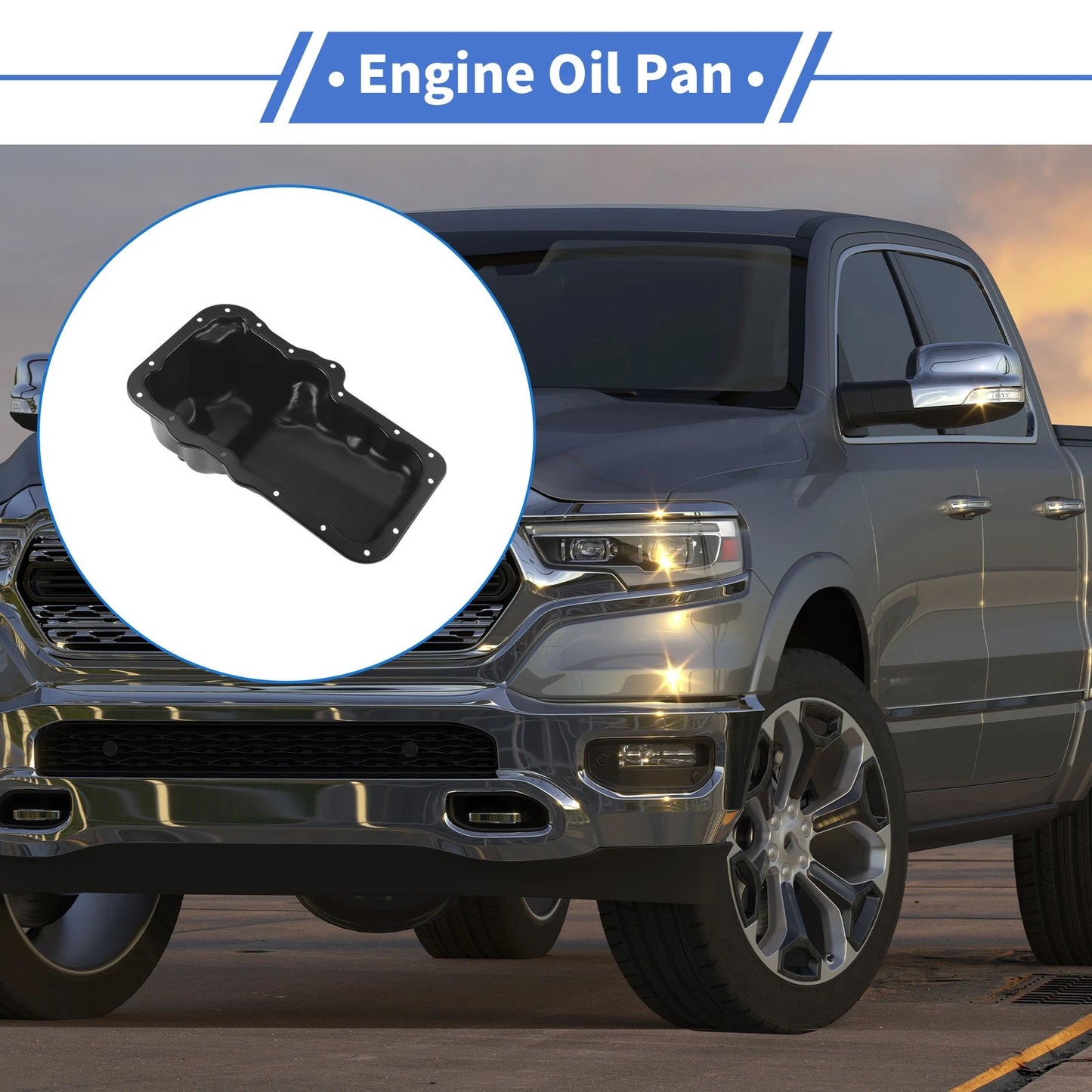 Iron Engine Oil Pan for Dodge Dakota (2006-2010)
