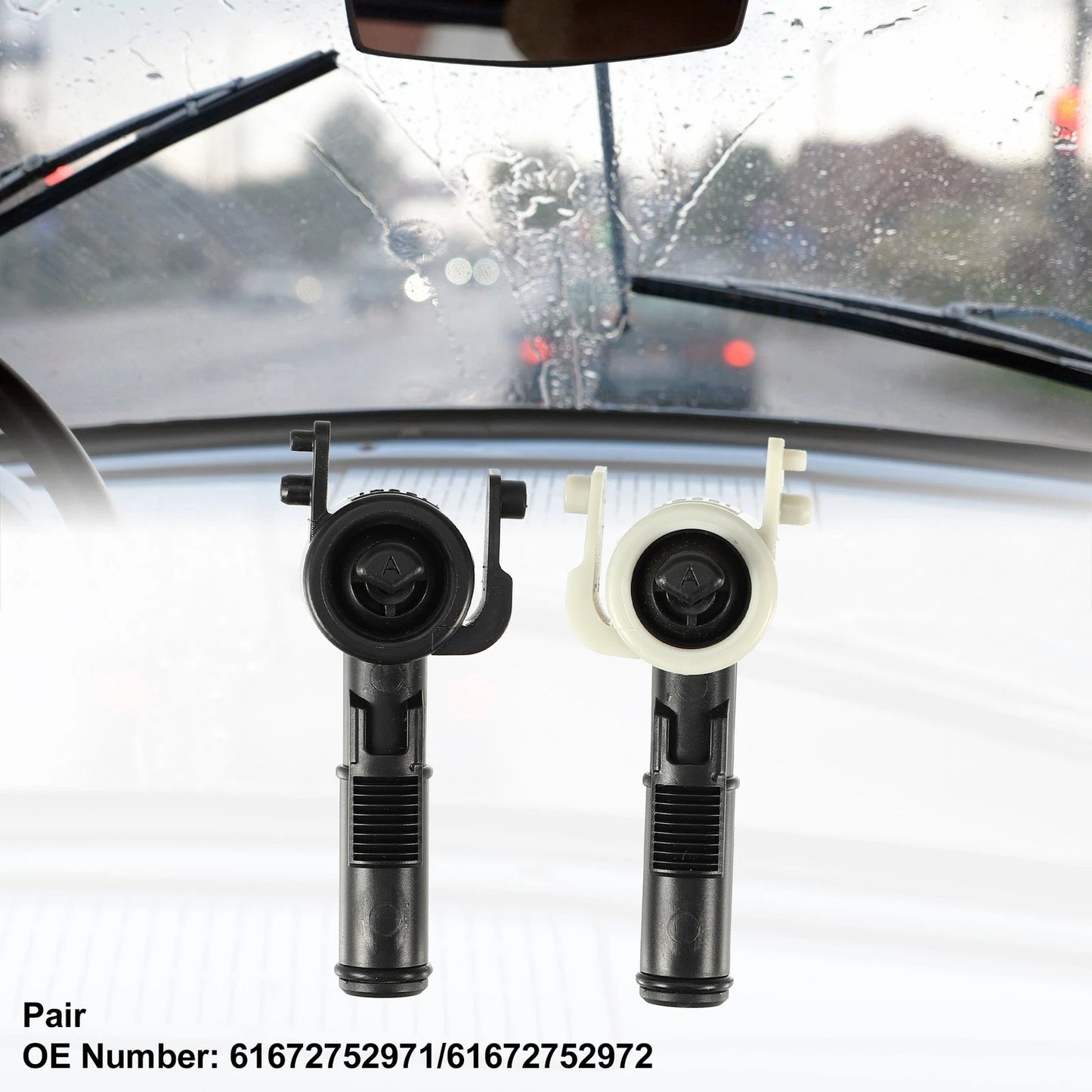 Front Left Right Headlight Washer Nozzles  for Mini Cooper (2002-2008)