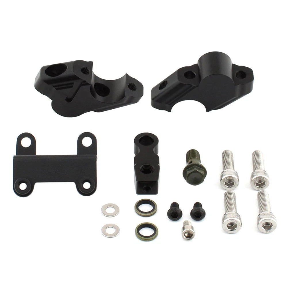 Handlebar Risers w/ Brake Hose Extension for Yamaha MT-07 (2014-2023)