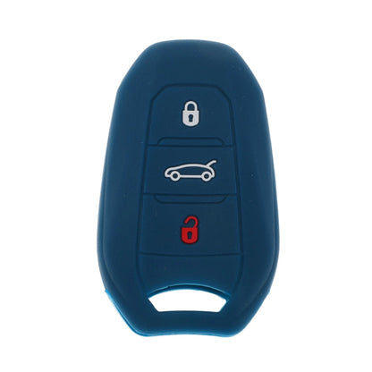 Dark Blue Key Fob Shell Cover for Peugeot 208, e208 (2019-2023)
