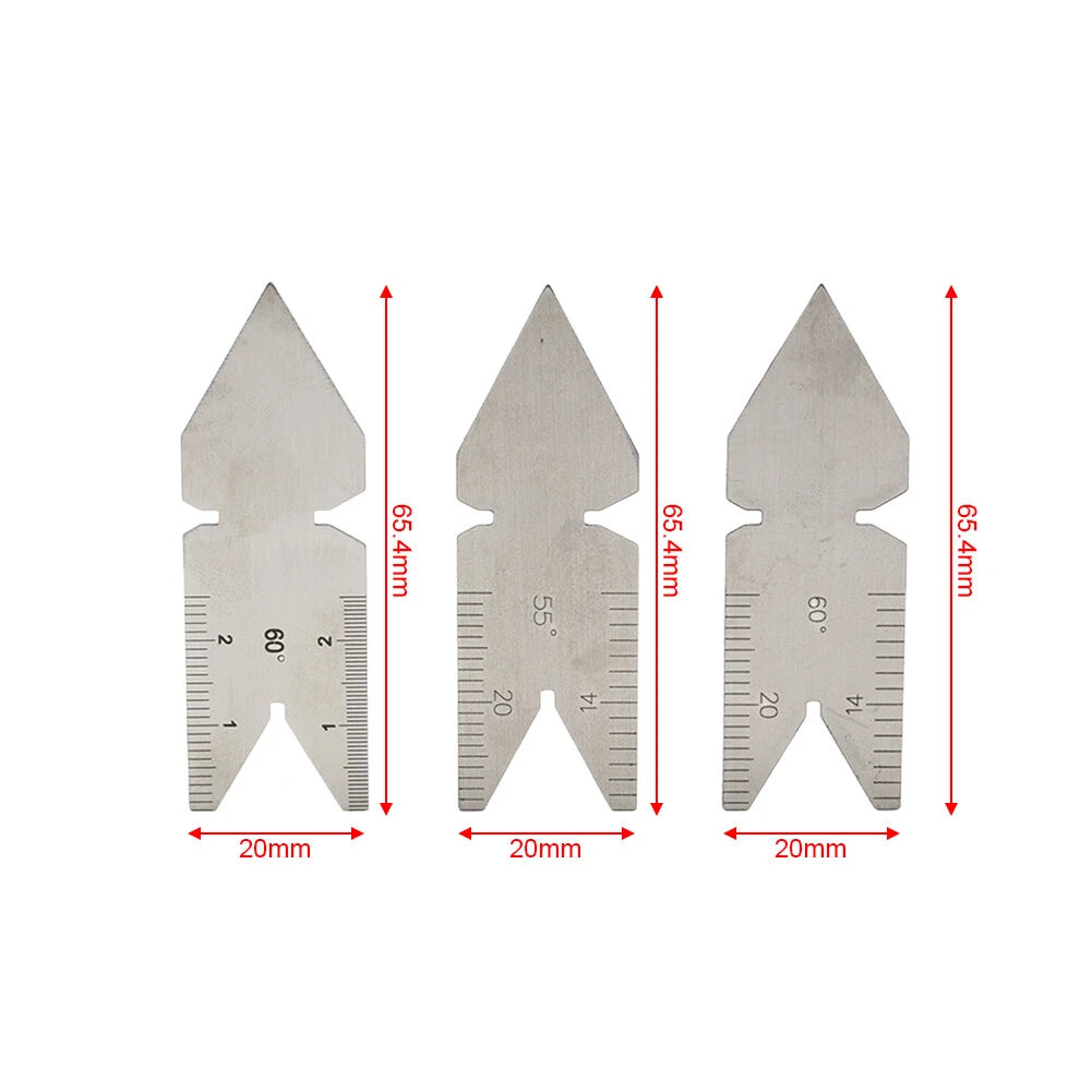 Fishtail Thread Cutting Gauge Metric 60° for Lathe Tool