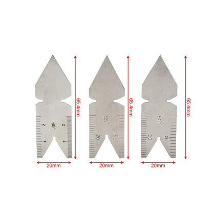 Fishtail Thread Cutting Gauge Metric 60° for Lathe Tool