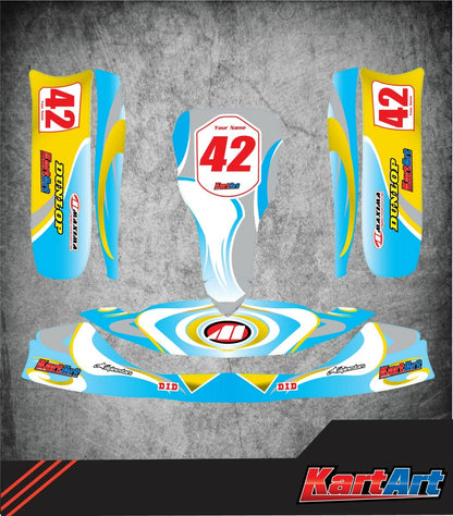 Custom KART ART Sticker Kit for Tony Kart OTK M6