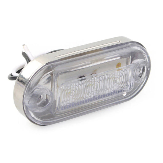 12V 3 SMD LED Amber Signal Light for Truck Trailer RV Boat Car