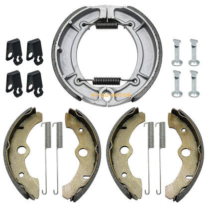 Brake Shoes W/Springs Pins for Yamaha Big Bear 350 Kodiak 400 YFM