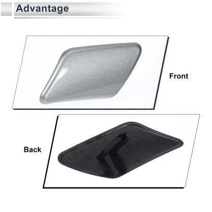 Bumper Headlight Washer Nozzle Cover for Volvo (Silver Tone) (2001-2007)