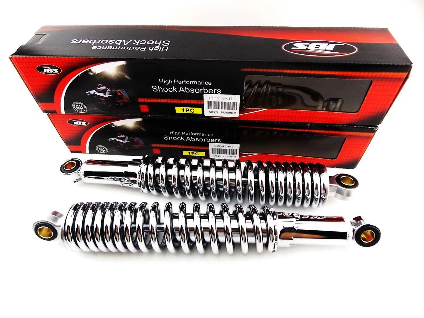 13" JBS Chrome Rear Shock Absorbers for Harley Davidson XLH883 Sportster