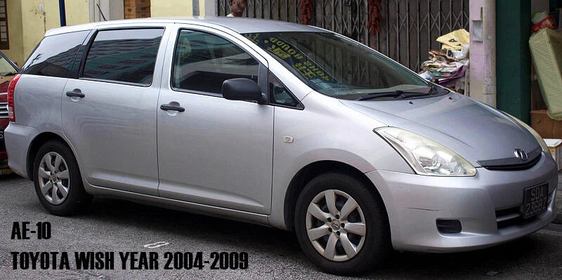 Chrome Door Handle Cover Insert for Toyota Wish AE10 AE20 (2004-2008)