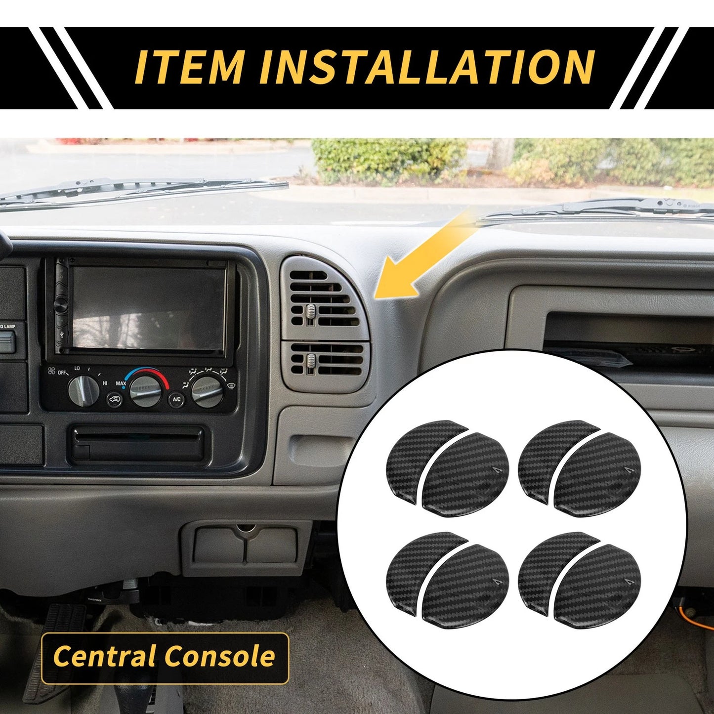 A/C Air Outlet Cover Trims Set for Toyota Tundra (2014-2021)
