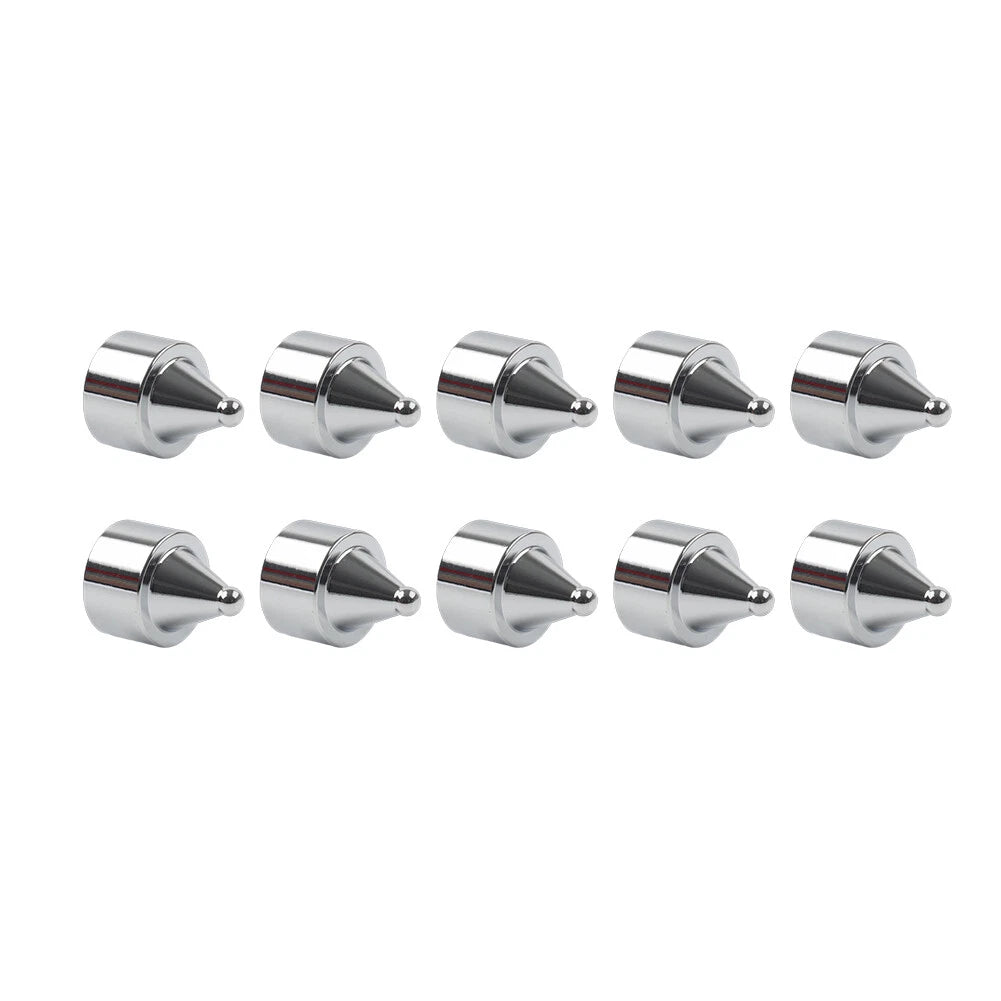 10 x Head Bolt Cover Spike Caps for Harley Road King, Dyna