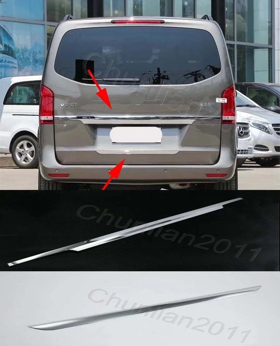 Chrome Rear Tail Boot Lid Cover Trim for Mercedes Benz V-Class (2014-2020)