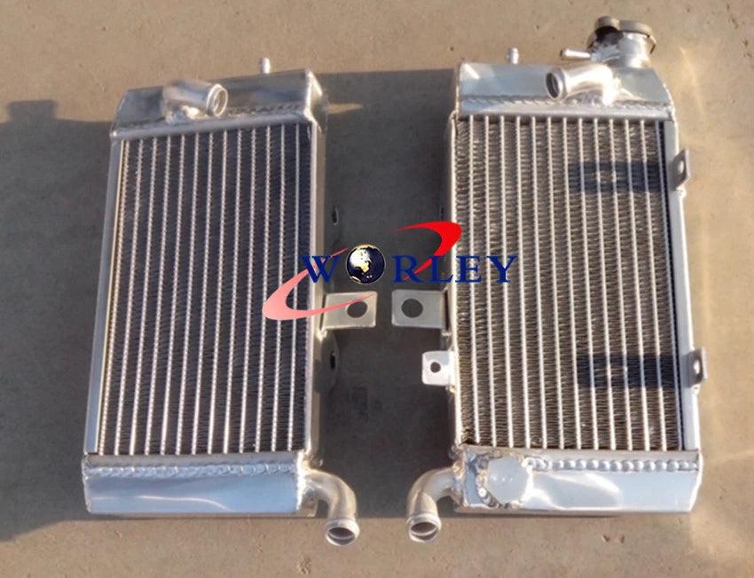 Aluminum Radiator + Blue Silicone Hose for Honda XRV750 Africa Twin (1993-2003)