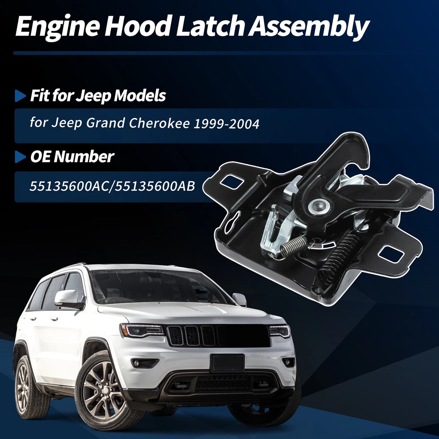 Hood Latch Assembly for Jeep Grand Cherokee (1999-2004)