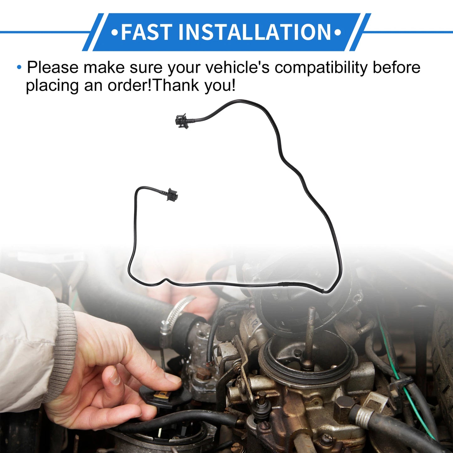 Radiator Overflow Water Tank Hose for Ford Focus (2010-2023) - Plastic