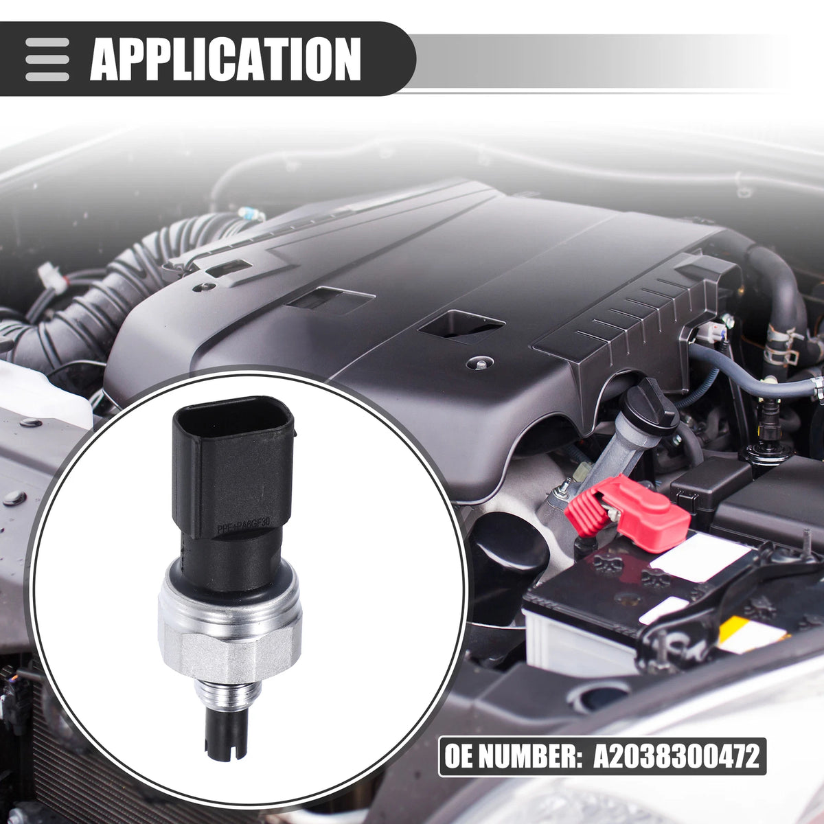 A/C Pressure Transducer Valve Sensor for Mercedes-Benz C230 (2003-2010)