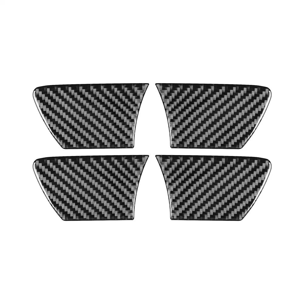 4Pcs Carbon Fiber Inside Door Bowl Cover Trim for Toyota Hilux (2015-2021)
