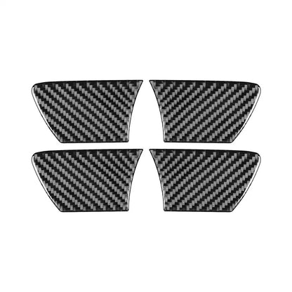 4Pcs Carbon Fiber Inside Door Bowl Cover Trim for Toyota Hilux (2015-2021)