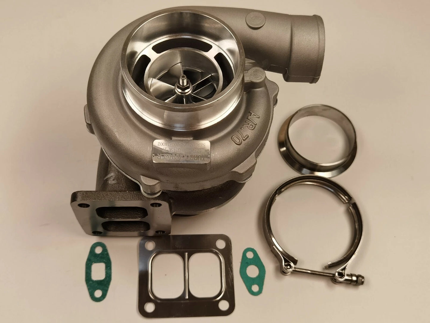 Turbocharger for GT3582 GT45R T4 T3T4 Billet A/R .70 Front V-Band ()