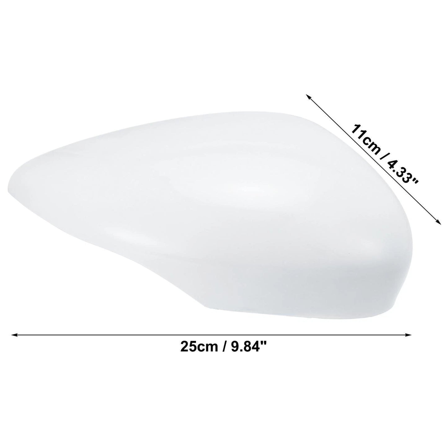 Right Side Rearview Mirror Cover for 2011-2017 Ford Fiesta - White
