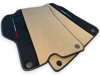 Beige Tailored Floor Mats for Ferrari California Convertible (2008-2014)