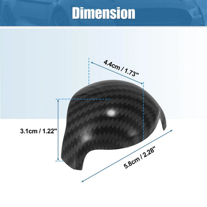 2 x Gear Shift Auto Knob Covers for Ford Mustang (2015-2022) Black