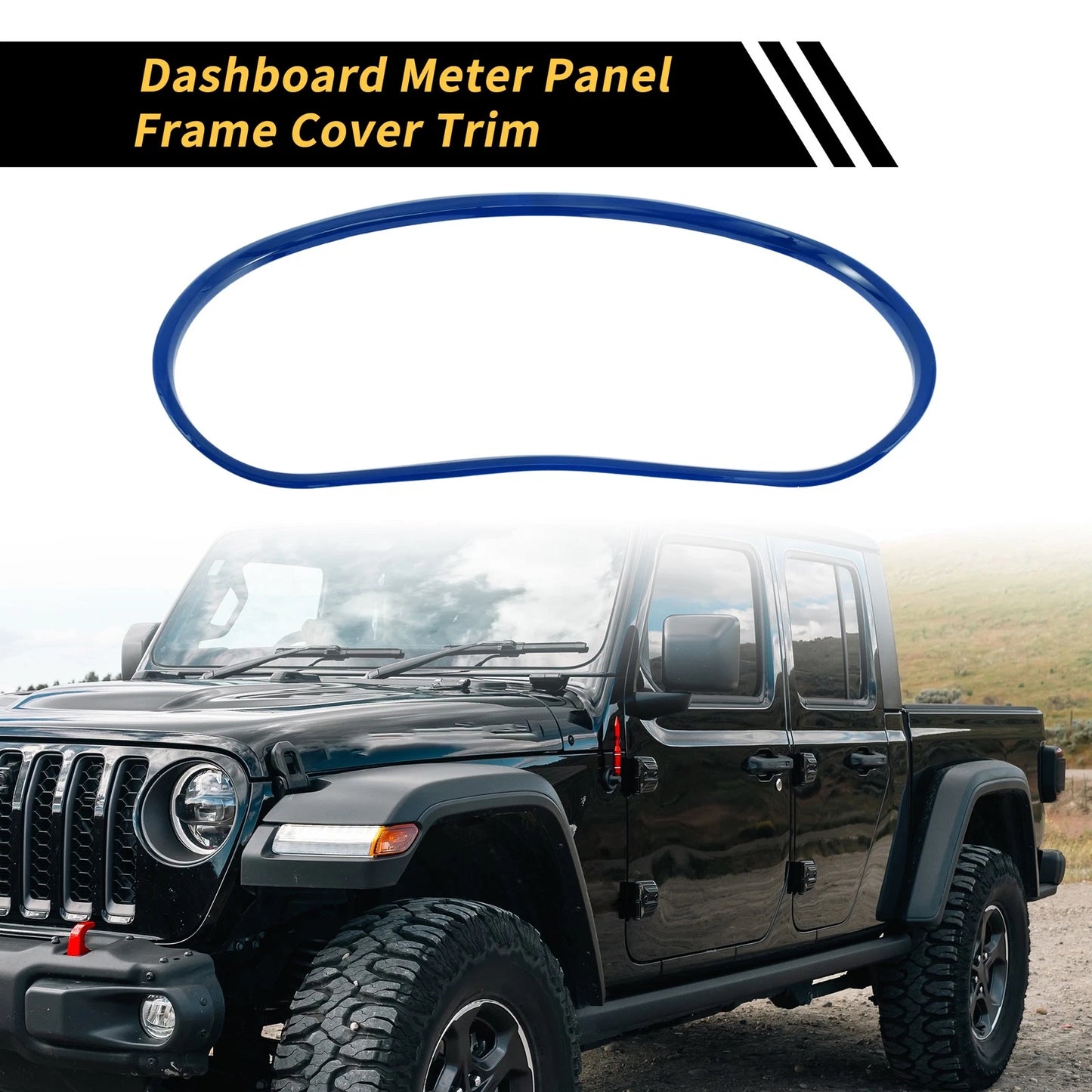Dashboard Meter Panel Frame Cover for Jeep Wrangler JK JKU (2011-2017) Blue