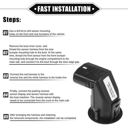 Parking Assist Sensor for Honda City T9N (2014-2019) ABS Black
