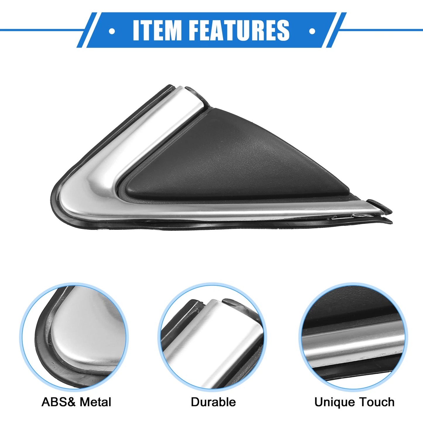 Front Right Door Mirror Flag Cover for Nissan Sentra (2016-2019) Black