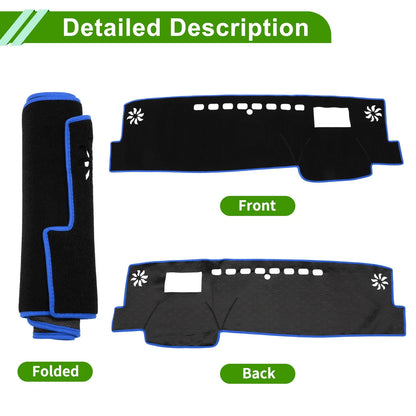 Dashboard Cover Black Blue for Toyota Camry XV70 (2018-2023)