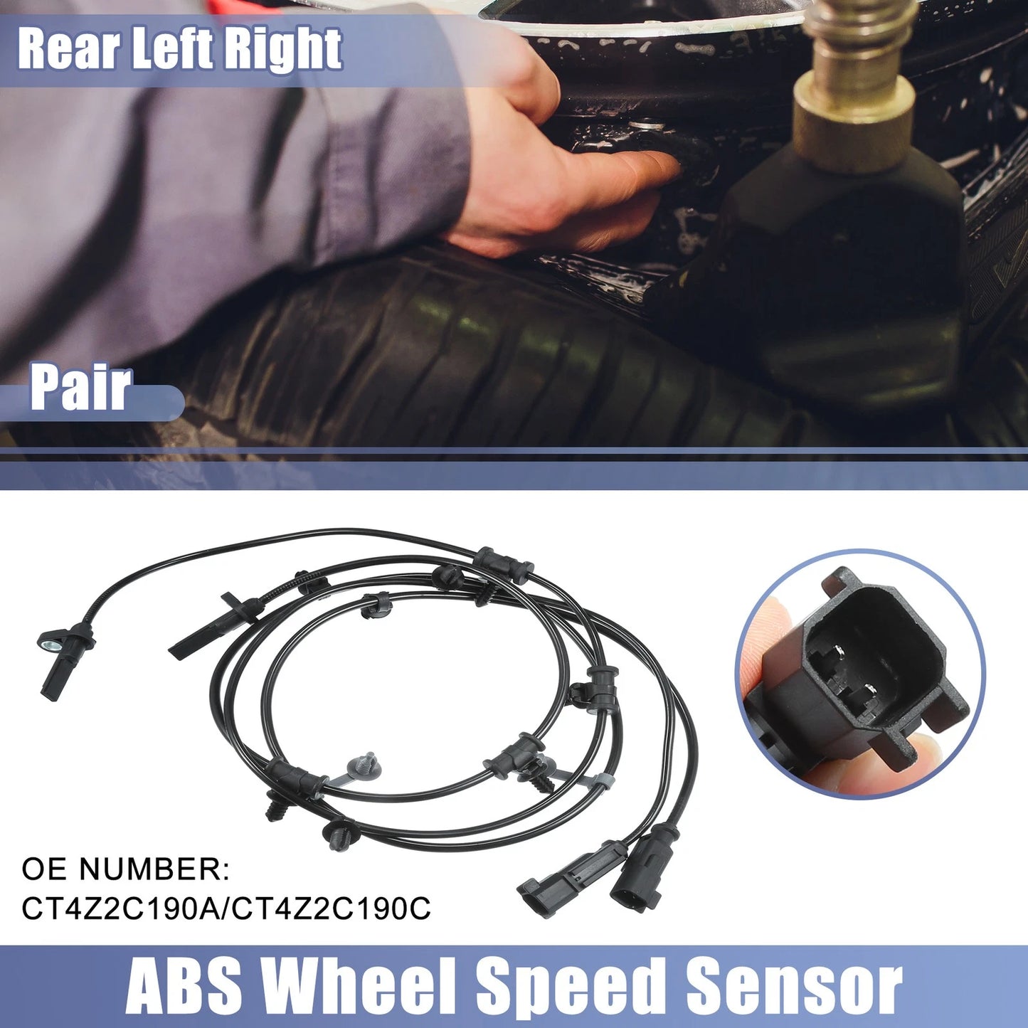 ABS Sensor Pair for Ford Edge (2011-2014)