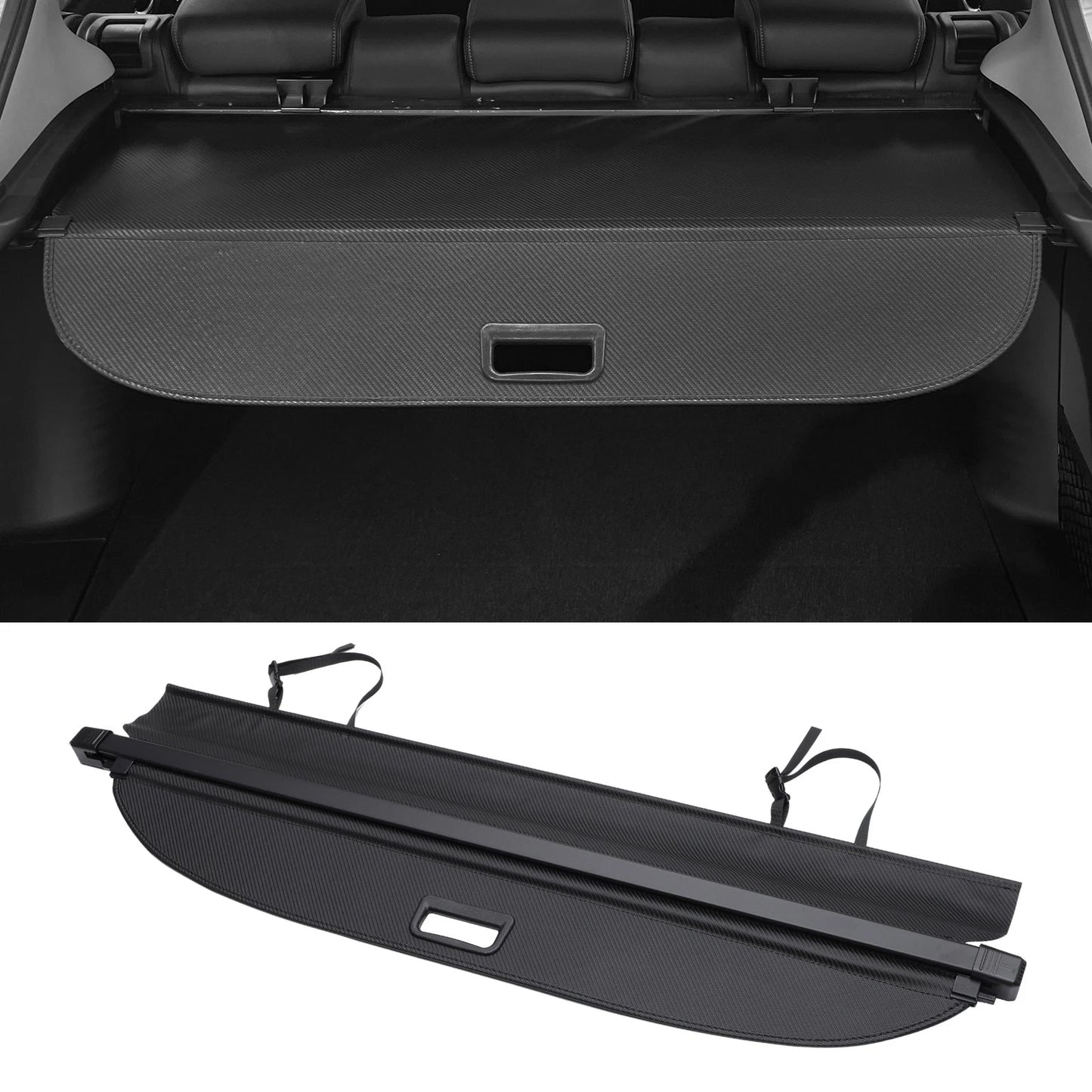 Retractable Cargo Cover for Subaru Forester 2013-2018 Black Carbon Fiber