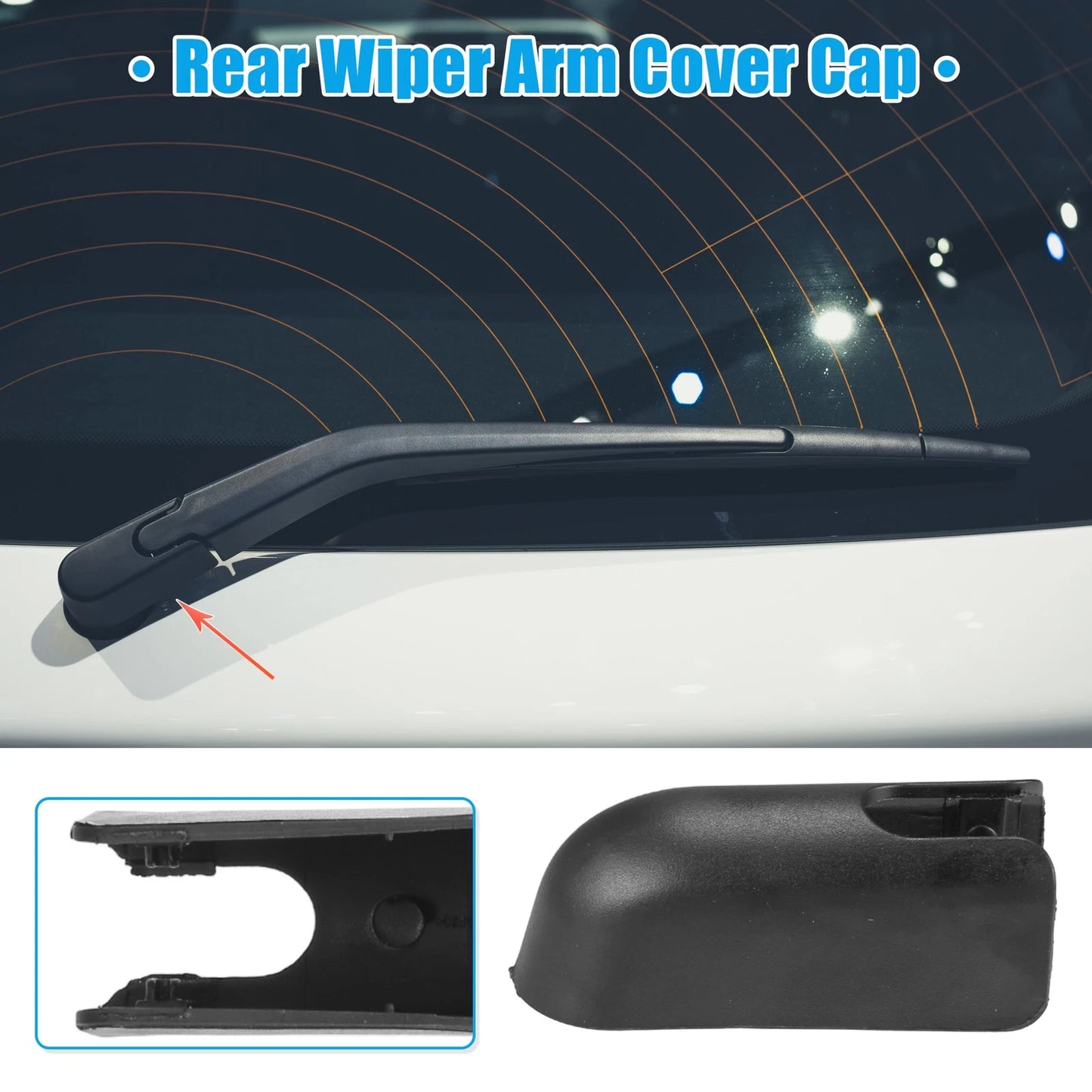 Rear Windshield Wiper Arm Nut Cover for Peugeot 206 (2002-2004)