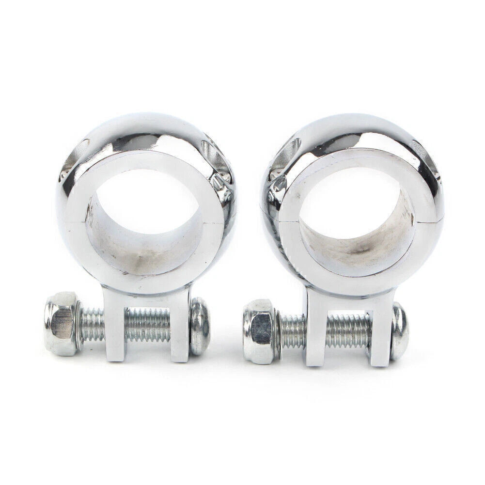 1-1/4" Crash Bar Mount Clamp for Harley Engine (Fits Various Models)