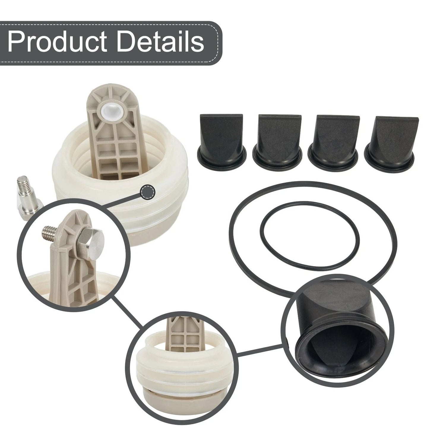 4 x Duckbill Valves Bellows Pump for Dometic S Plastic