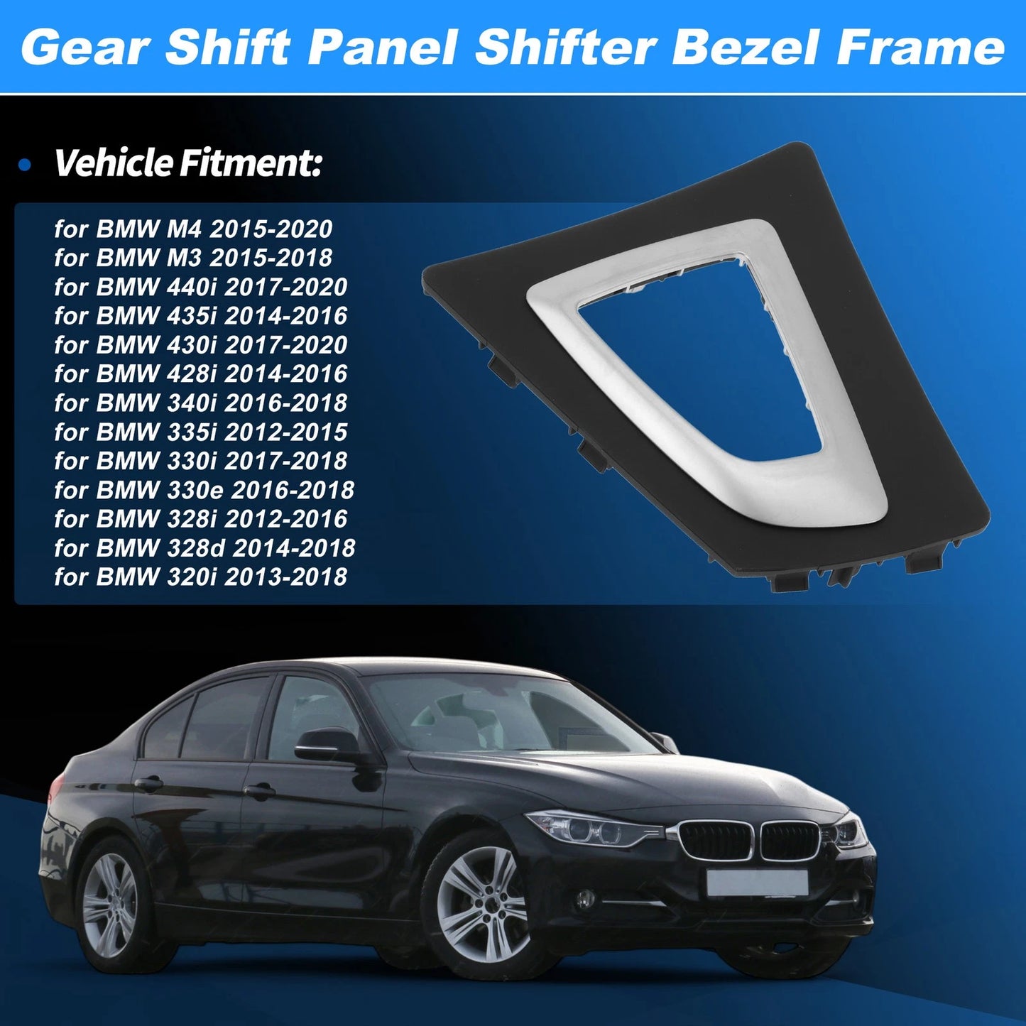 Gear Shift Panel Bezel Frame for BMW 3 4 Series F30 F31 F32 F34 (2012-2020)