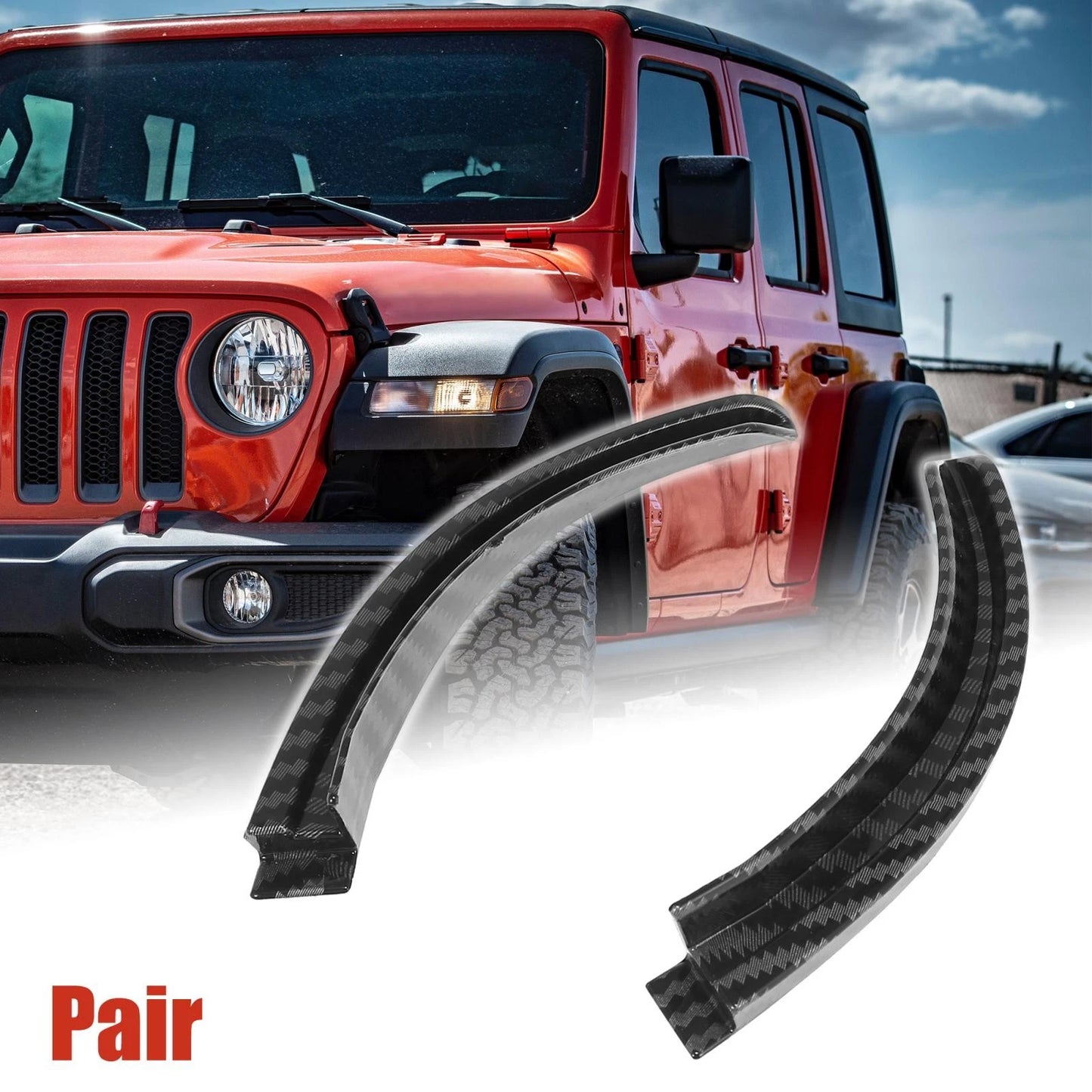 Roof Hardtop Water Rain Gutter Extension for Jeep Wrangler JL (2018-2021)